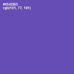#654DB5 - Blue Violet Color Image
