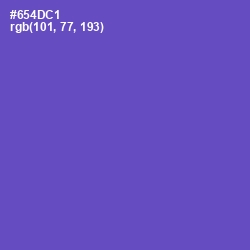 #654DC1 - Fuchsia Blue Color Image