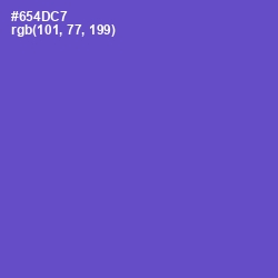 #654DC7 - Fuchsia Blue Color Image