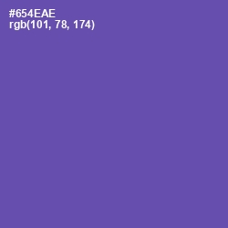 #654EAE - Blue Violet Color Image