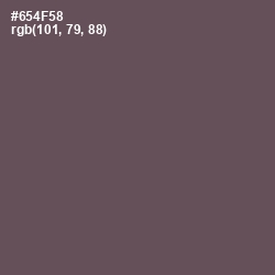 #654F58 - Eggplant Color Image