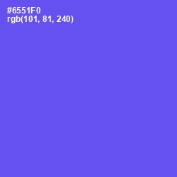 #6551F0 - Royal Blue Color Image