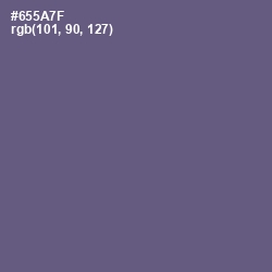 #655A7F - Smoky Color Image