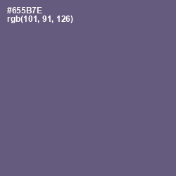 #655B7E - Smoky Color Image
