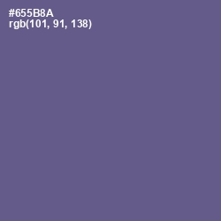 #655B8A - Butterfly Bush Color Image