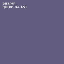 #655D7F - Smoky Color Image