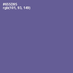 #655D95 - Butterfly Bush Color Image