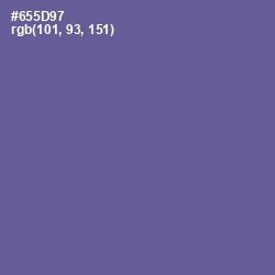 #655D97 - Butterfly Bush Color Image