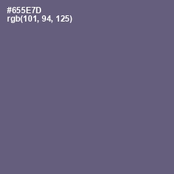 #655E7D - Smoky Color Image