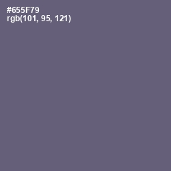 #655F79 - Smoky Color Image