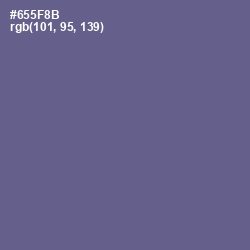 #655F8B - Butterfly Bush Color Image