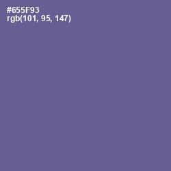 #655F93 - Butterfly Bush Color Image