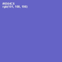 #6564C6 - Blue Marguerite Color Image