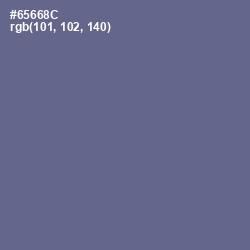 #65668C - Storm Gray Color Image
