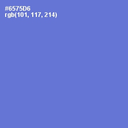 #6575D6 - Moody Blue Color Image