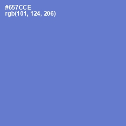 #657CCE - Moody Blue Color Image