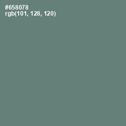 #658078 - Viridian Green Color Image