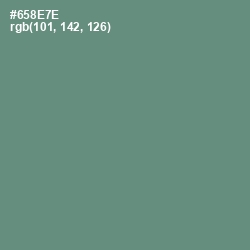 #658E7E - Viridian Green Color Image