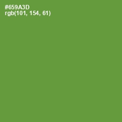 #659A3D - Olive Drab Color Image