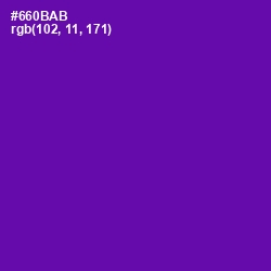 #660BAB - Purple Color Image