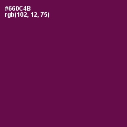 #660C4B - Pompadour Color Image
