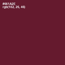 #661A2E - Black Rose Color Image