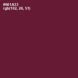 #661A33 - Black Rose Color Image