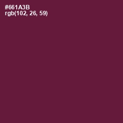 #661A3B - Tyrian Purple Color Image