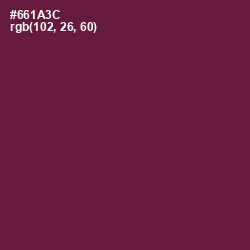 #661A3C - Tyrian Purple Color Image