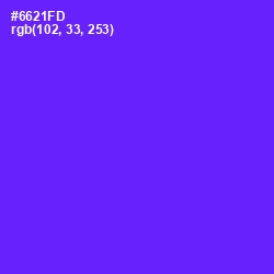 #6621FD - Purple Heart Color Image