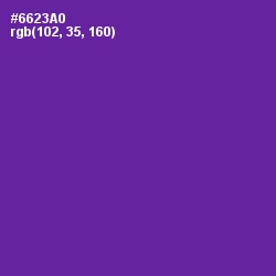 #6623A0 - Royal Purple Color Image