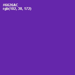 #6626AC - Royal Purple Color Image