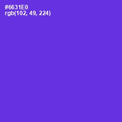 #6631E0 - Purple Heart Color Image