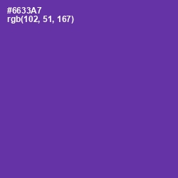 #6633A7 - Royal Purple Color Image