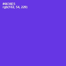 #6636E5 - Purple Heart Color Image