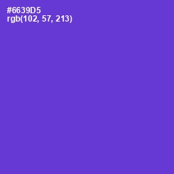 #6639D5 - Purple Heart Color Image