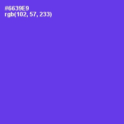 #6639E9 - Purple Heart Color Image
