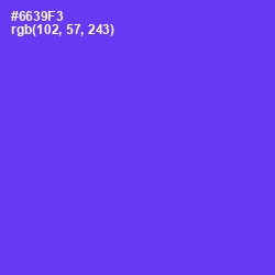 #6639F3 - Purple Heart Color Image