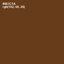 #663C1A - Walnut Color Image