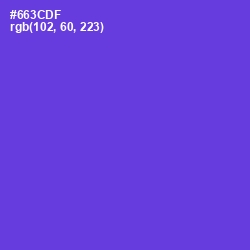 #663CDF - Purple Heart Color Image