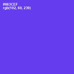 #663CEF - Purple Heart Color Image