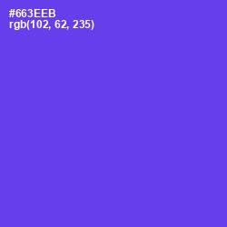 #663EEB - Purple Heart Color Image