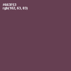 #663F53 - Finn Color Image