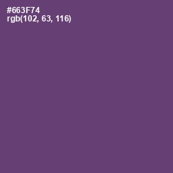#663F74 - Cosmic Color Image