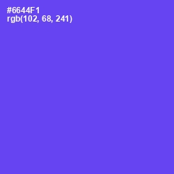 #6644F1 - Royal Blue Color Image