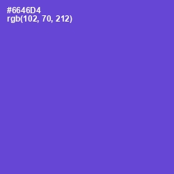 #6646D4 - Fuchsia Blue Color Image