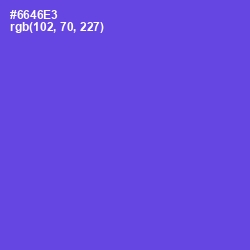 #6646E3 - Fuchsia Blue Color Image