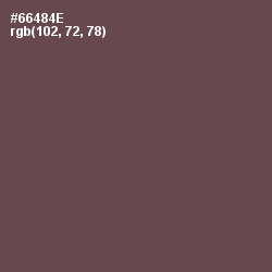 #66484E - Eggplant Color Image