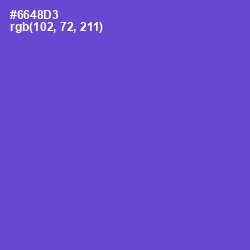 #6648D3 - Fuchsia Blue Color Image