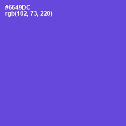 #6649DC - Fuchsia Blue Color Image
